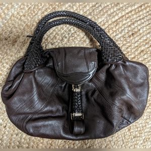 Fendi Spy Bag Brown Leather